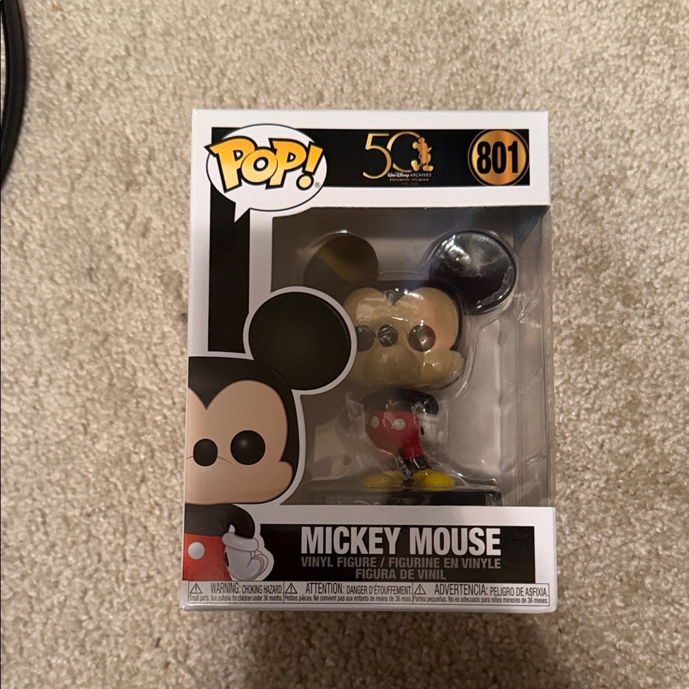 Funko Pop! Mickey Mouse Vinyl Figure - Black, Red, Yellow